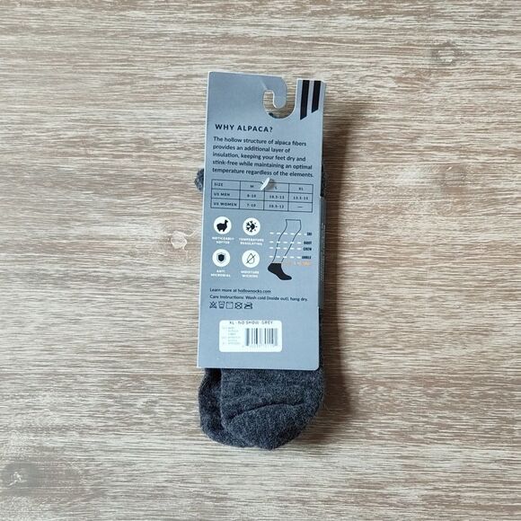 Hollow No Show Socks Grey Large NWT in‎ packaging - Picture 5 of 7